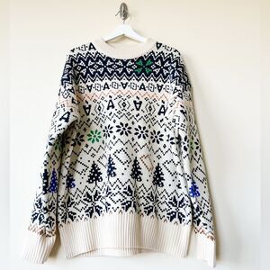 Ader Error Crew- neck logo-patch Wool Sweater